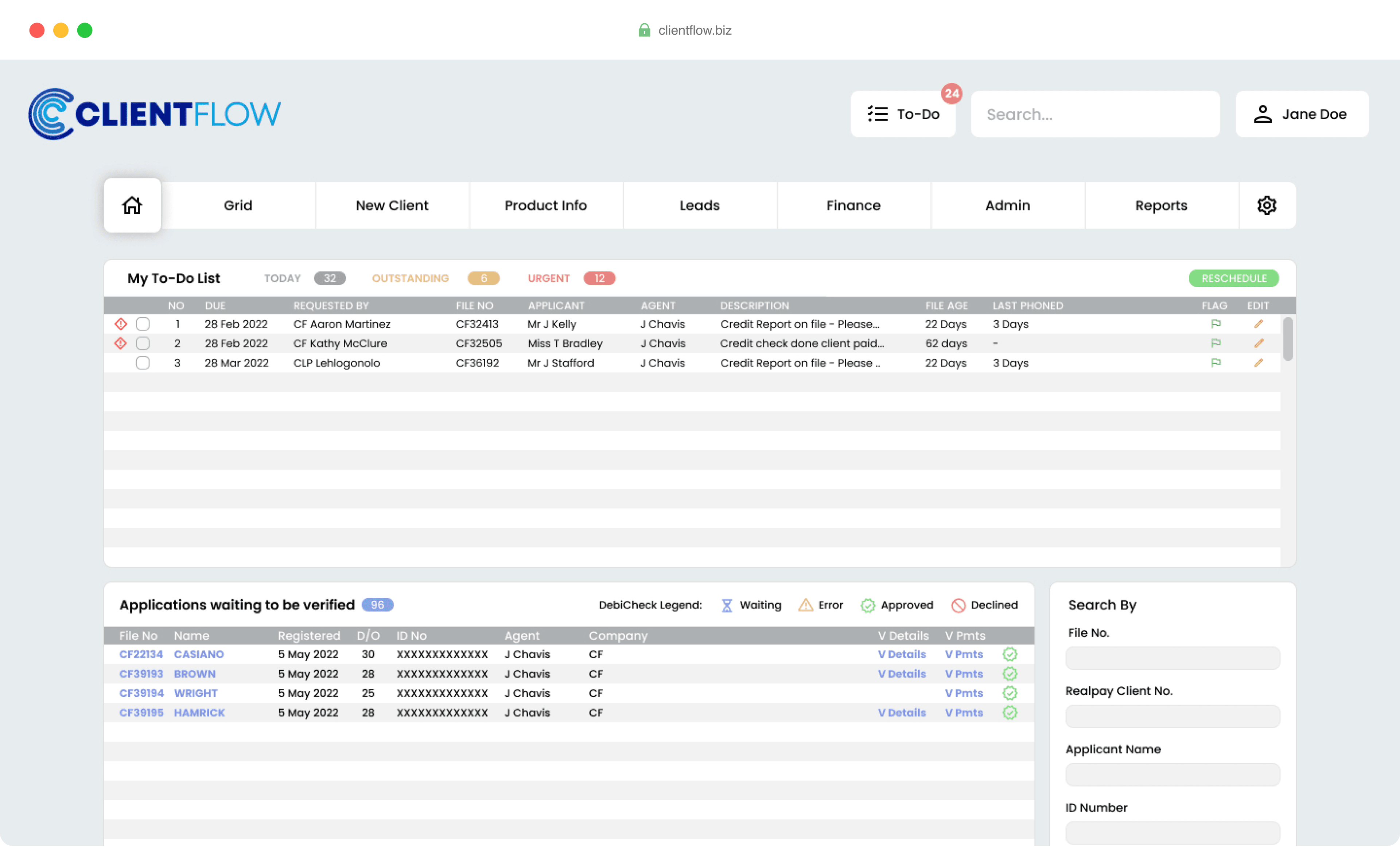 Custom reporting dashboard with sales performance charts