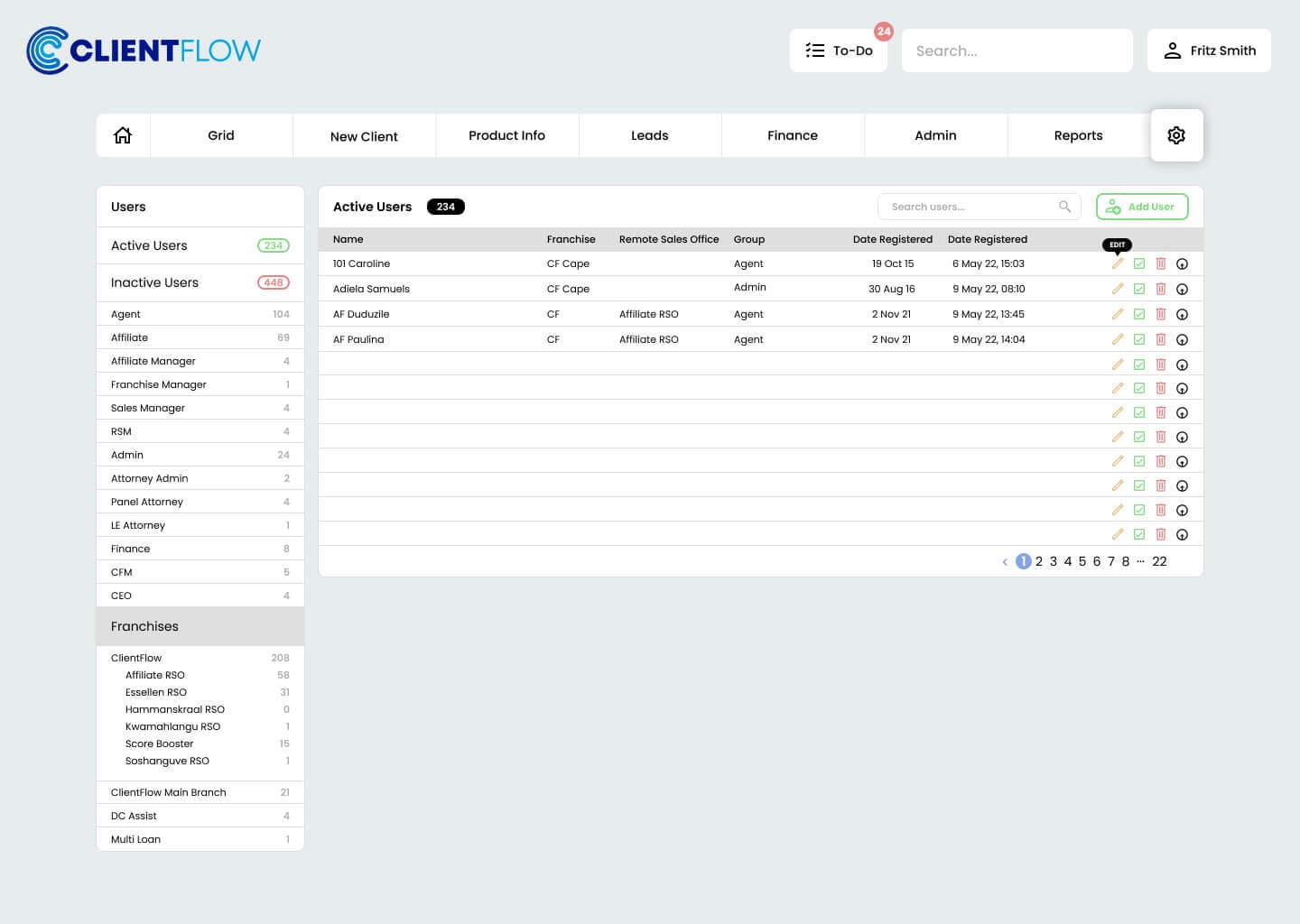 Integrated fax interface